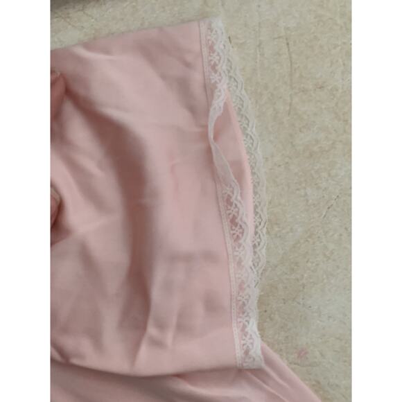 Vintage Jolie womens medium pink Two piece  sleep pajamas neglige robe - Picture 8 of 12